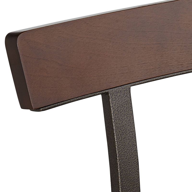 Elm Lane Roark Dark Bronze Adjustable Swivel Bar Stools Set of 2