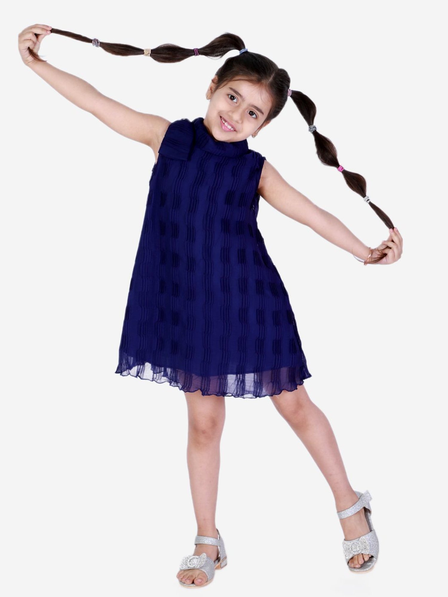 KidsDew Navy Regular Fit Dress