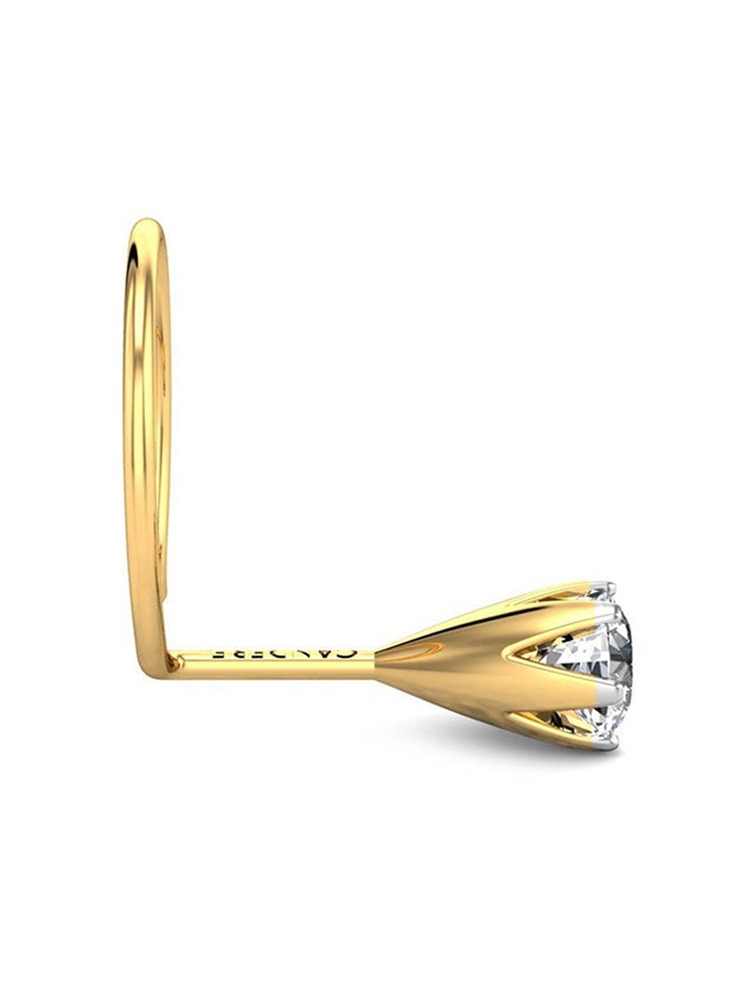 Malabar Gold and Diamonds 18 kt Gold & Diamond Nosepin