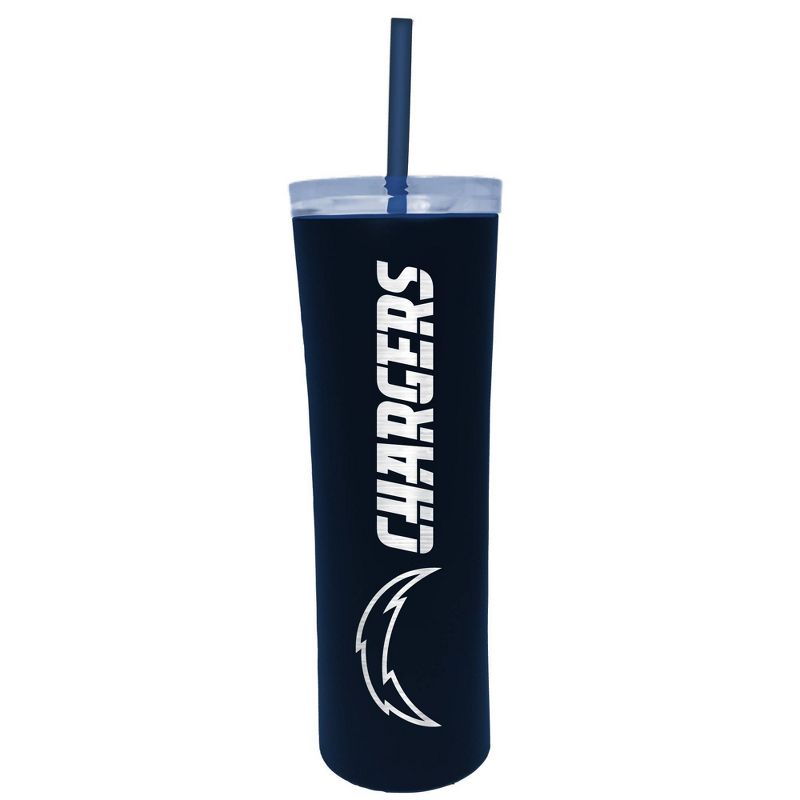 NFL Los Angeles Chargers Skinny Tumbler with Straw - 18oz