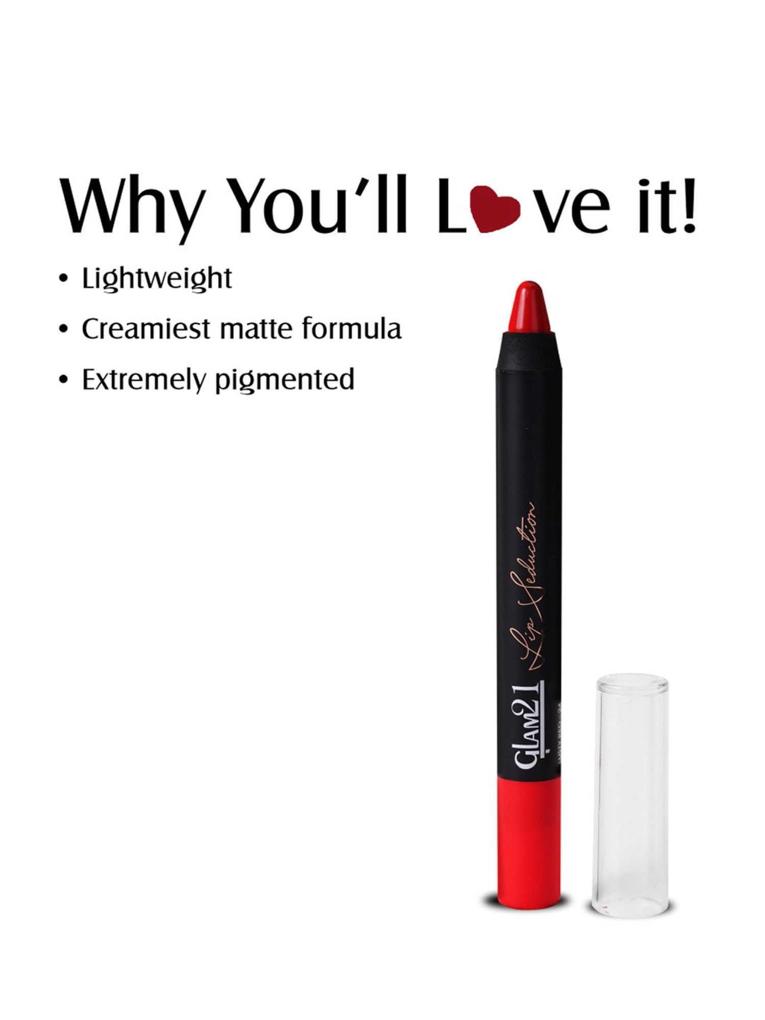 Glam21 Lip Seduction Crayon Lipstick 17 Dark Violet - 2.8 gm