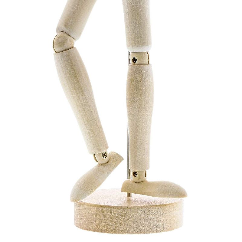 Le Juvo Drawing Mannequin 13" Wooden Human Figure Model, Art Manikin Jointed Perfect for Sketching