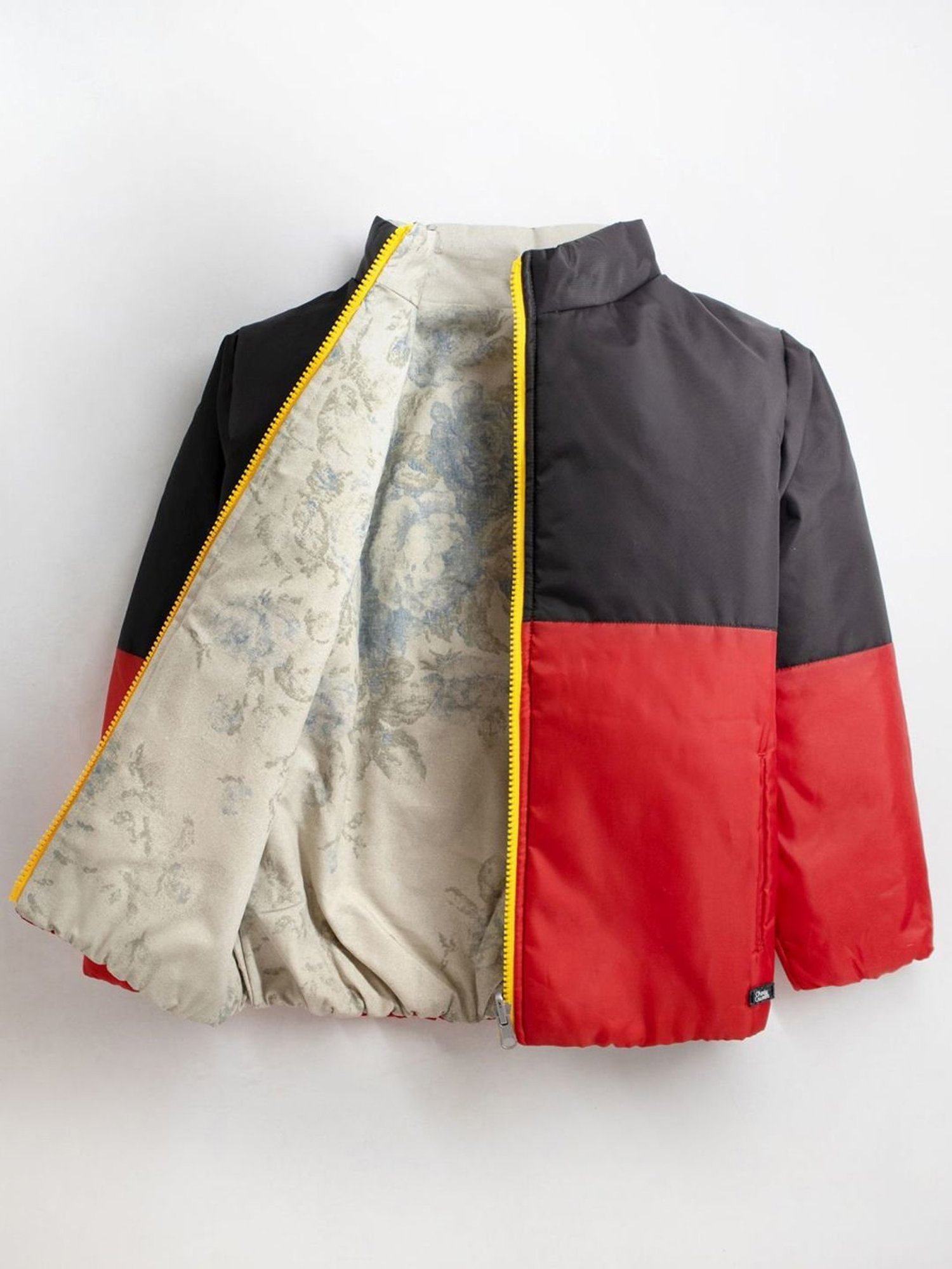 Allen Solly Junior Navy & Green Color Block Full Sleeves Jacket