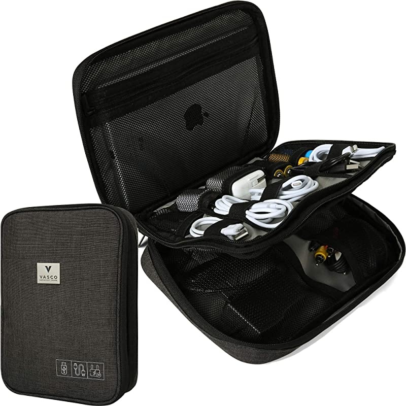 Travel Electronics Gadget Cable Organizer Bag Smart Safe Storage Black