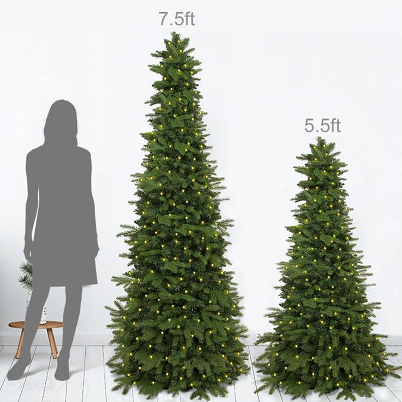 Easy Treezy 5.5-Foot Prelit with White LED Lights Realistic Douglas Fir Artificial Christmas Tree
