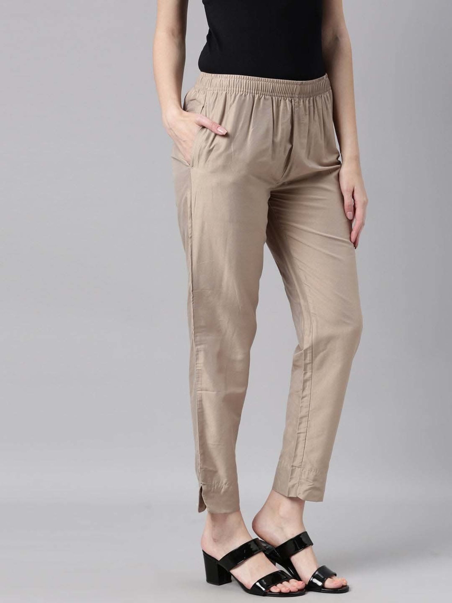Go Colors! Hazelnut Tapered Fit Pants