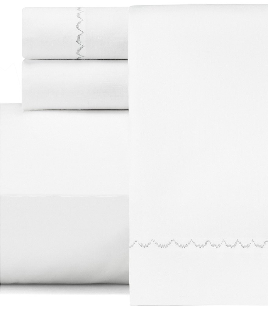 Vera Wang Simple Scallop Sateen Sheet Set