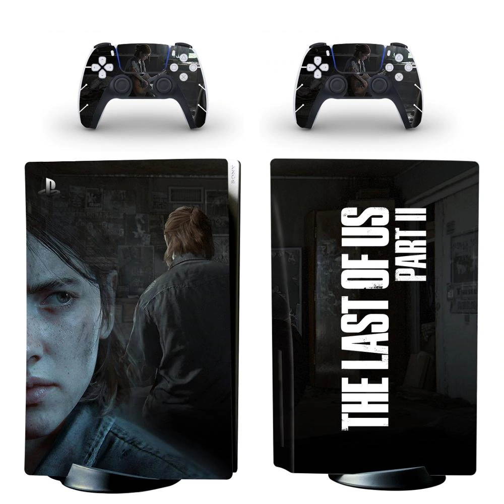 The Last of Us PS5 Standard Disc Edition Skin Sticker Decal Cover for PlayStation 5 Console and 2 Controllers PS5 Skin Sticker