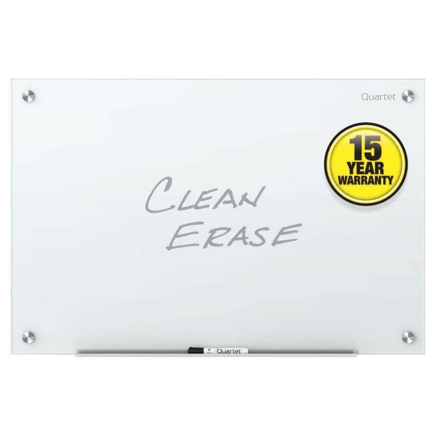 Quartet G2418NMW Infinity Glass Dry-Erase Boar, 24" x 18", Framless - 1 Each