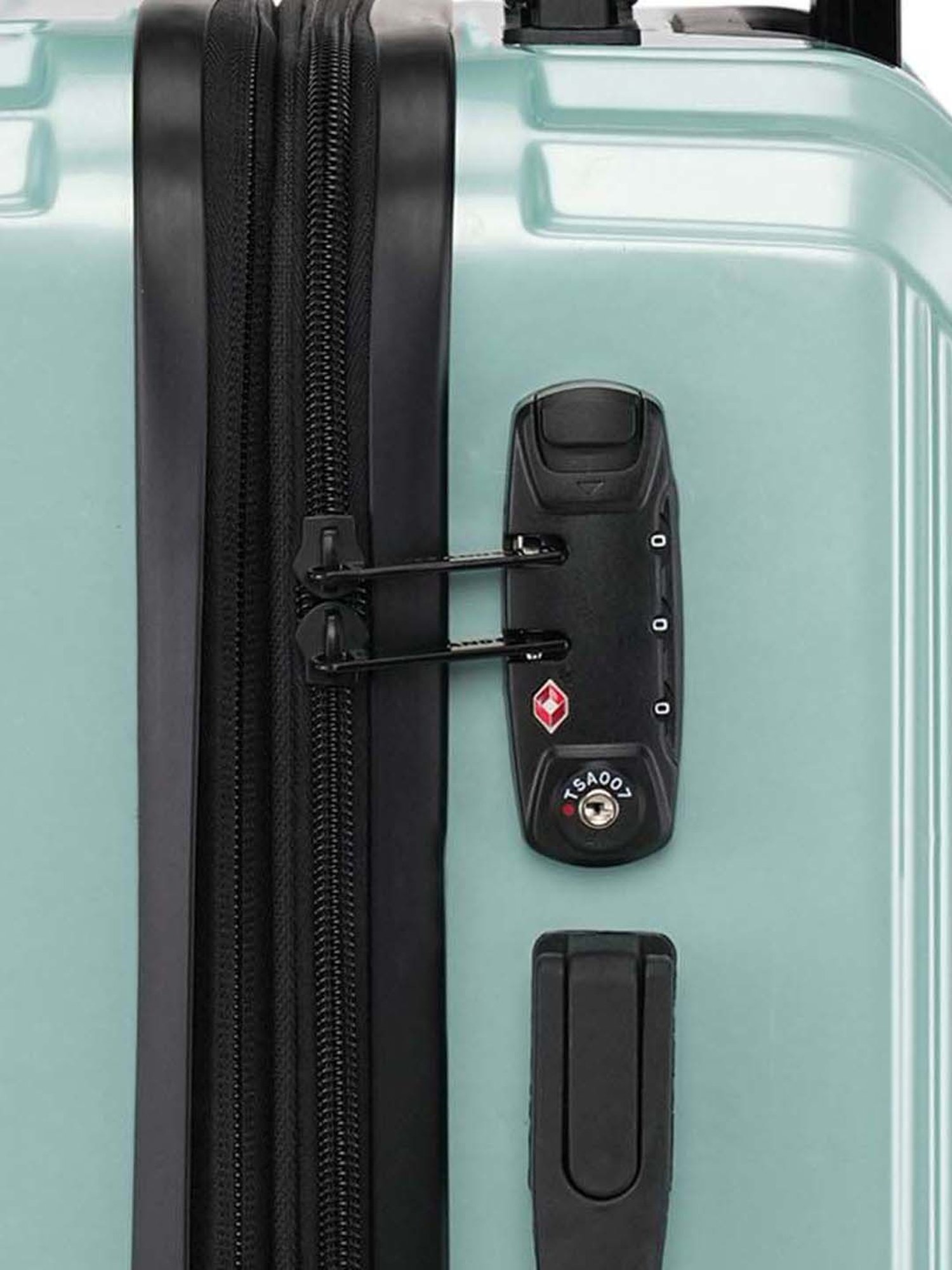 Swiss Brand Vernier Turquoise 8 Wheel Small Hard Cabin Trolley - 36 Inch