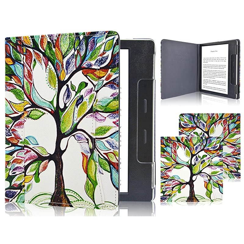 Case Fits AllNew Kindle Oasis 2019 Folio Smart Cover Leather Case with Auto Wake Sleep Feature for Kindle Oasis 10th Generation 2019 Release 9th Generation 2017 Release Love Tree