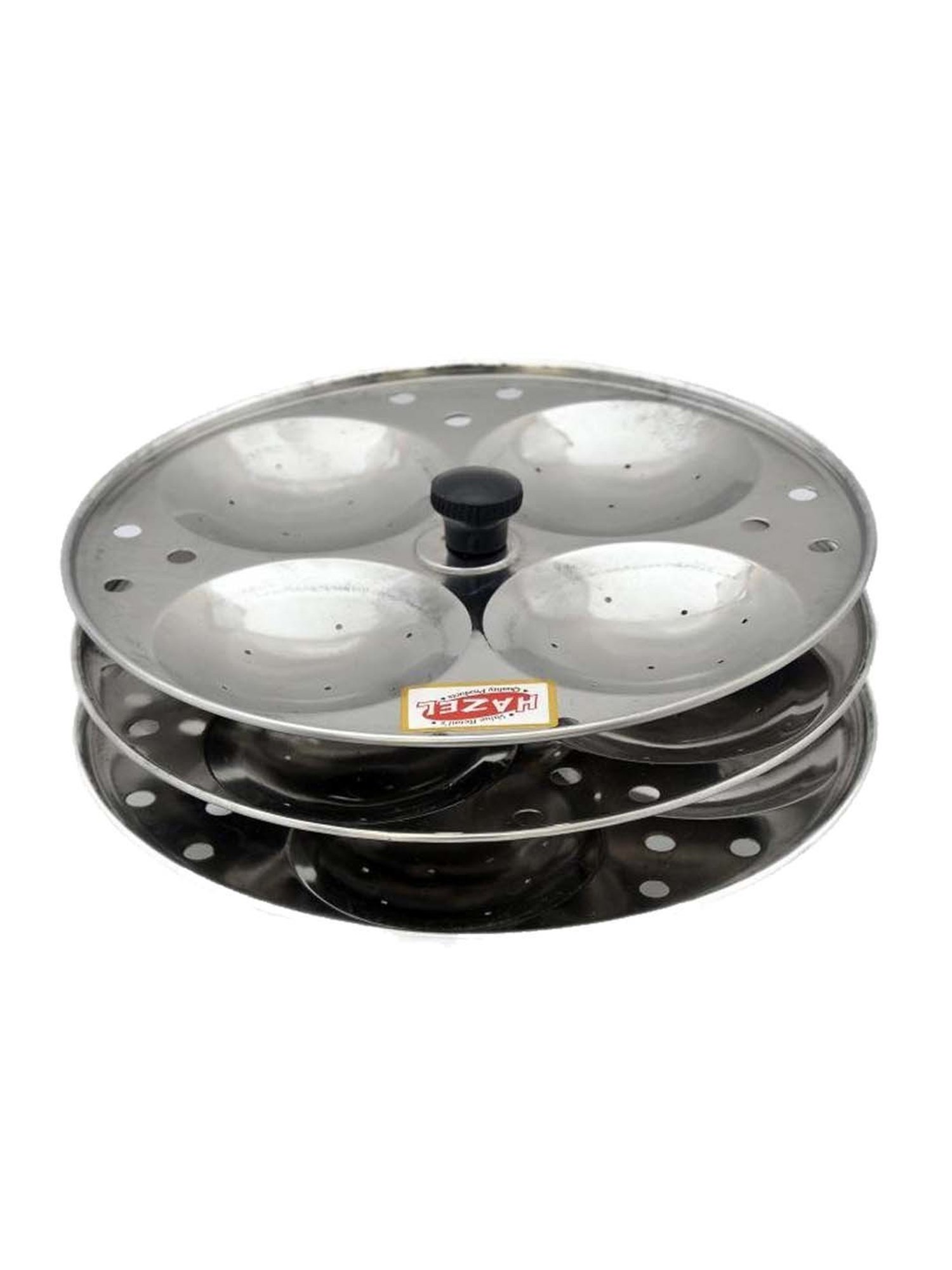 Butterfly Silver Stainless Steel Standard Idli Maker With Friendly Cooker