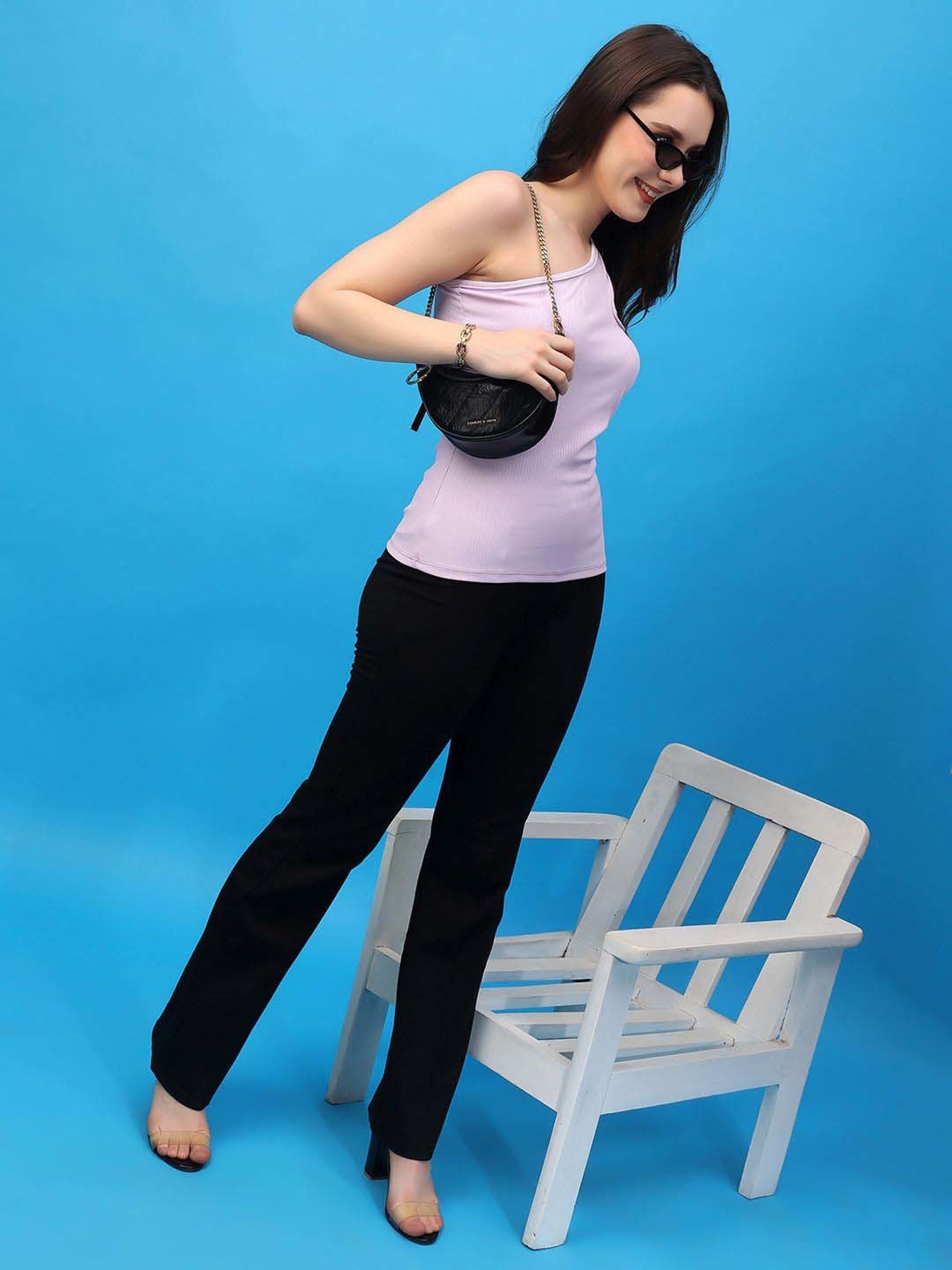 Cation Purple Plain Top