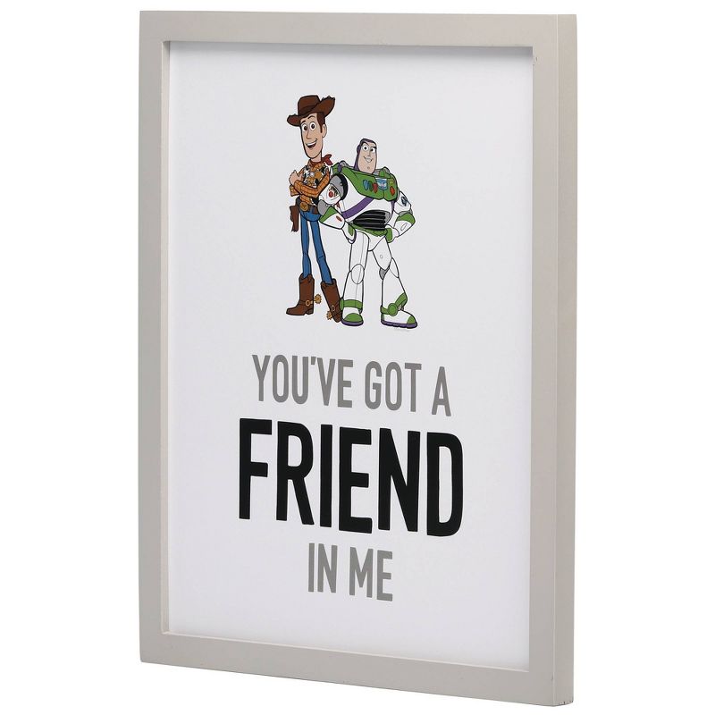 Toy Story Friend In Me Wood Framed Wall Canvas