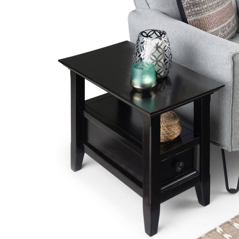14" Halifax Narrow Side Table Hickory Brown - WyndenHall
