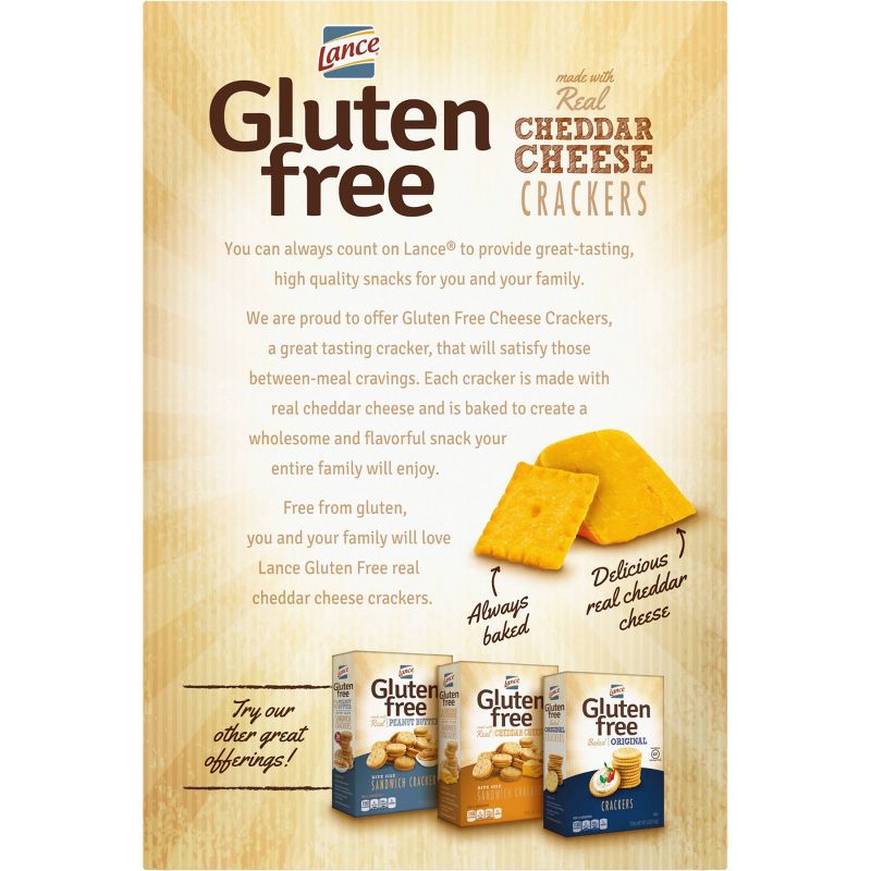 Lance Real Cheddar Cheese Gluten Free Crackers - 5oz