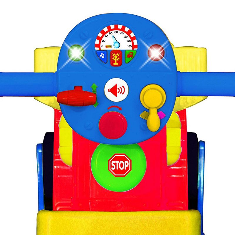 Kiddieland Disney Mickey Mouse Battery Powered Ride On Train w/ Tracks & Caboose