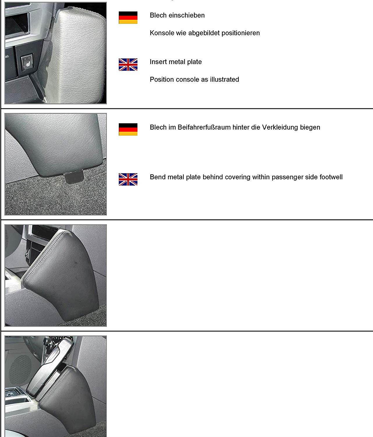 Kuda 099315 Leather Mount Black Compatible with Chrysler 300 (2005-2007)/ Dodge Charger (2006-2007), Magnum (2005-2007)