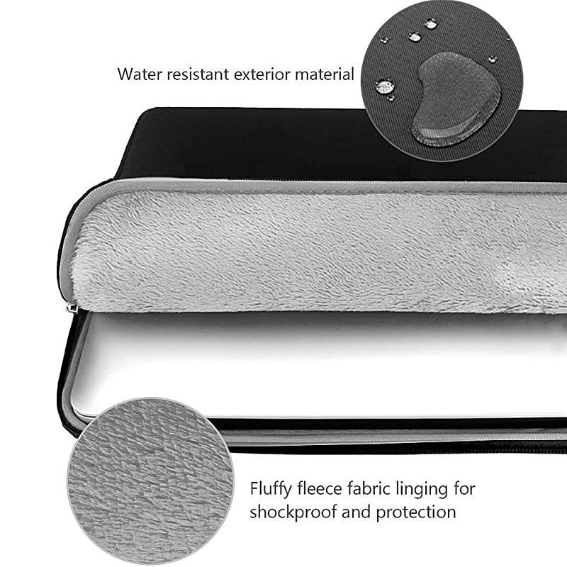 156 Inch Laptop Sleeve Computer Case for 156 Acer AspirePredator Asus TUF FX505DT Lenovo Ideapad 330 Dell Inspiron ASUS ZenBookVivoBook HP Pavilion Chromebook Notebook Bag Black