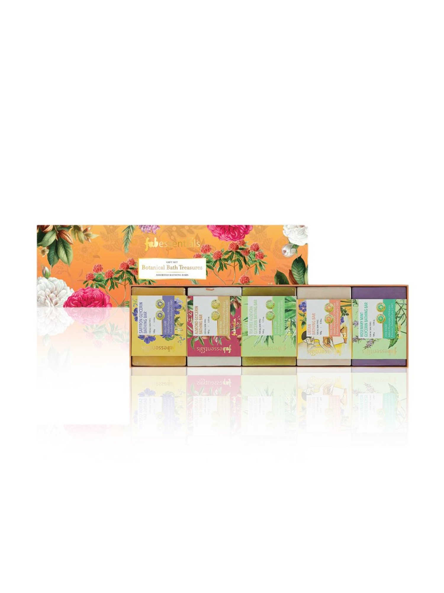 Fabessentials Botanical Bath Treasures Assorted Bathing Bars Gift Set