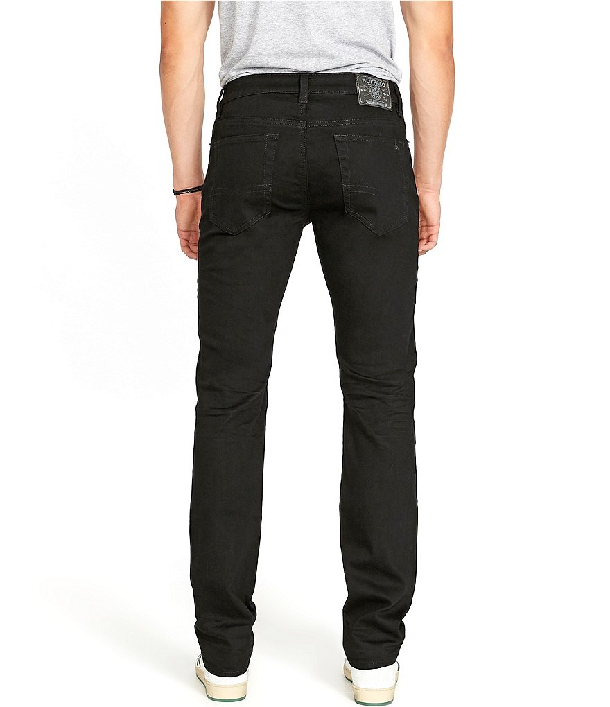 Buffalo David Bitton Black Story Collection Straight Leg Six Jeans