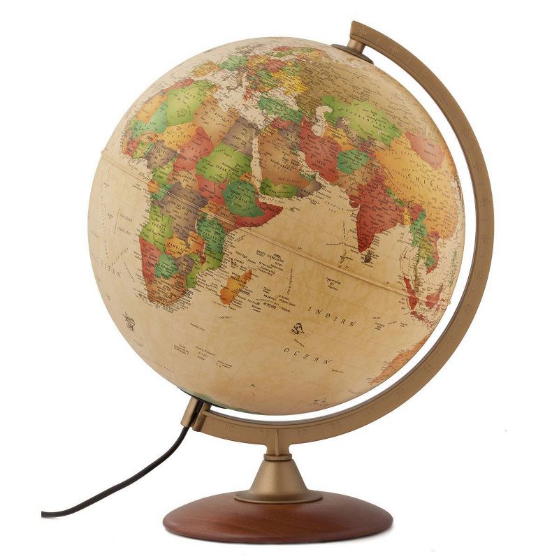 Journey Antique Illuminated Globe - Waypoint Geographic
