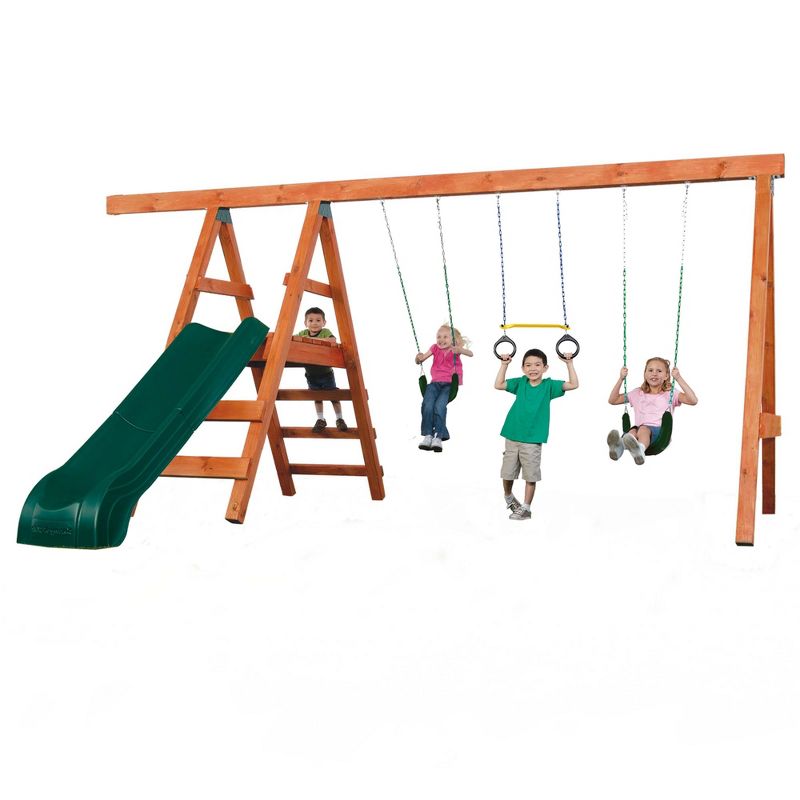Swing-N-Slide Pioneer Deluxe DIY Swing Set Hardware Kit with Slide (lumber not included)