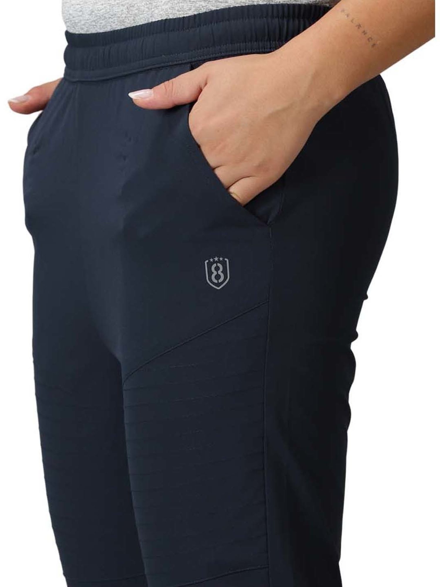 Domin8 Women Solid Training Drawstring Track Pants