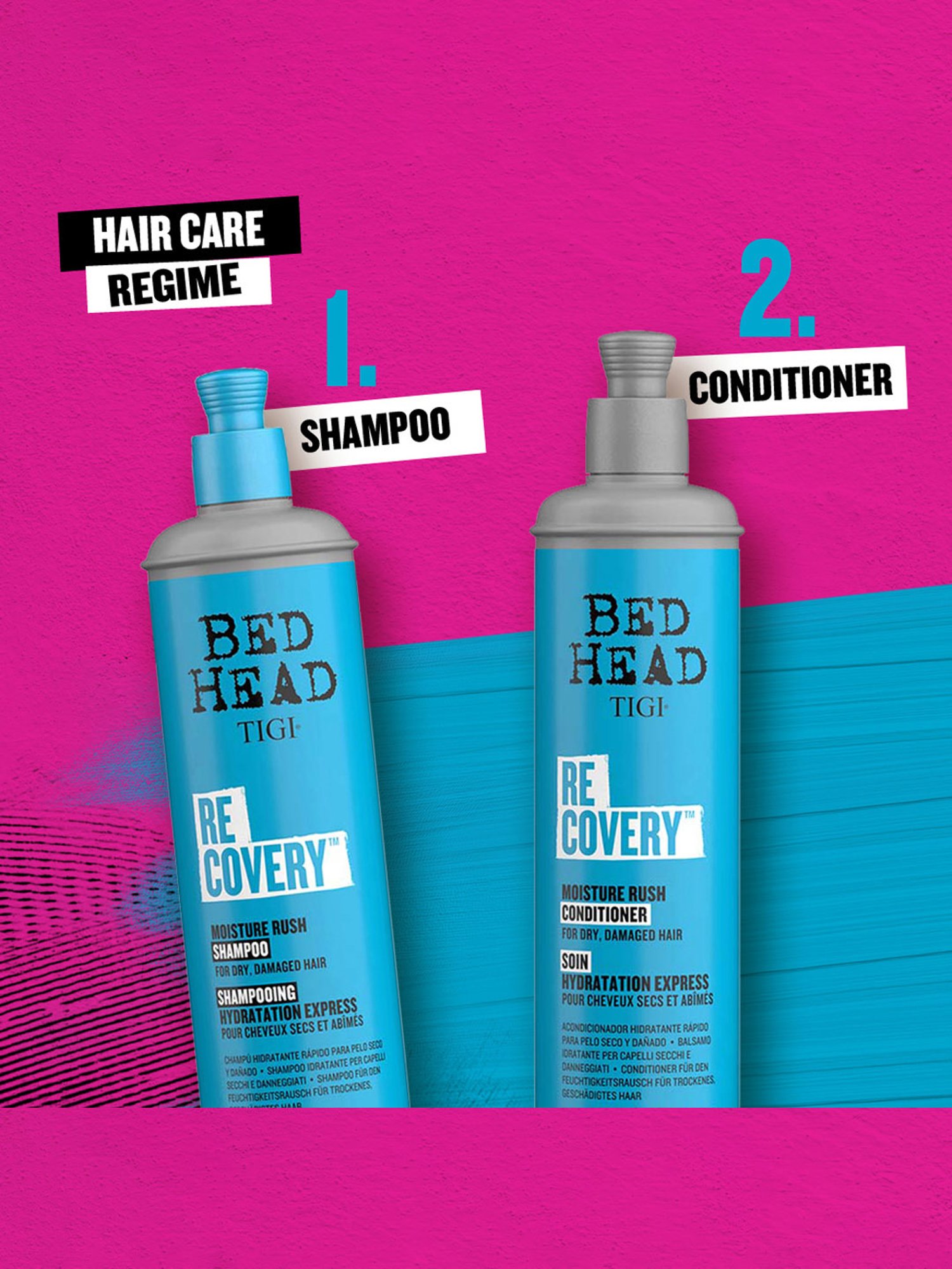 Bed Head TIGI Recovery Moisture Rush Shampoo - 400 ml