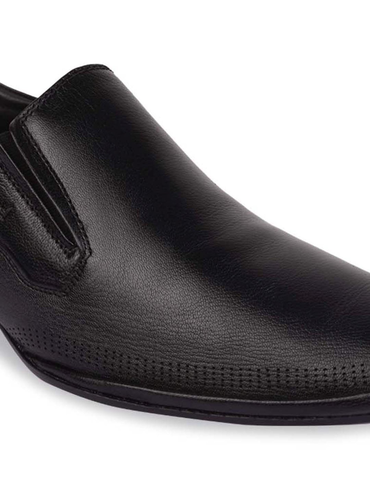 Regal Men's Black Formal Slip-Ons