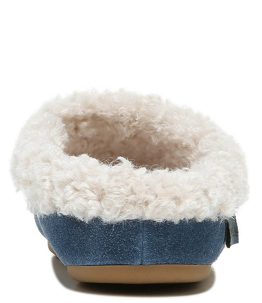 Zodiac Paloma Suede Faux Shearling Lined Slippers
