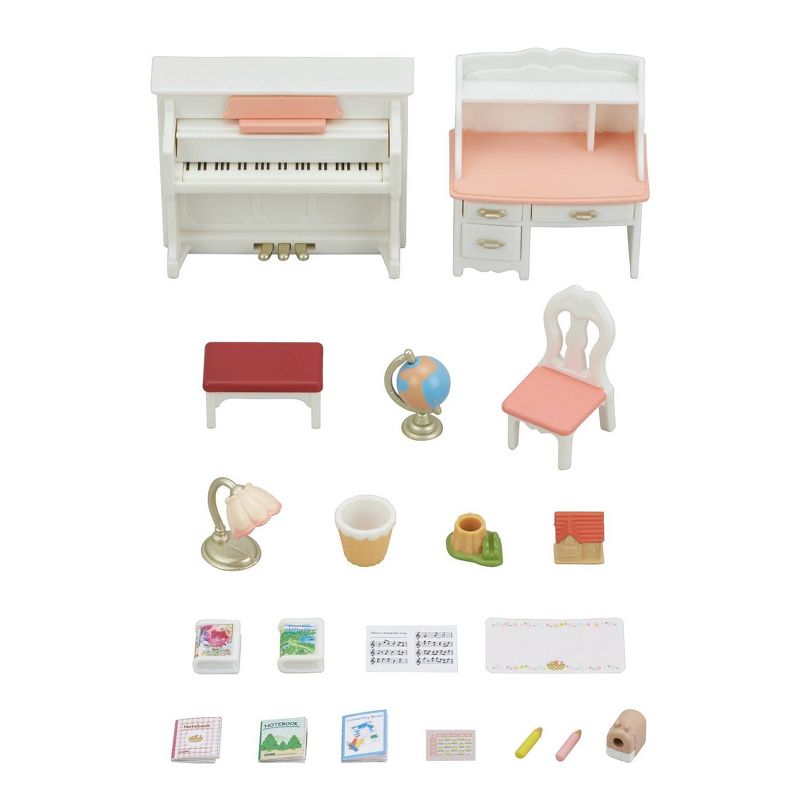Calico Critters Piano and Desk Set