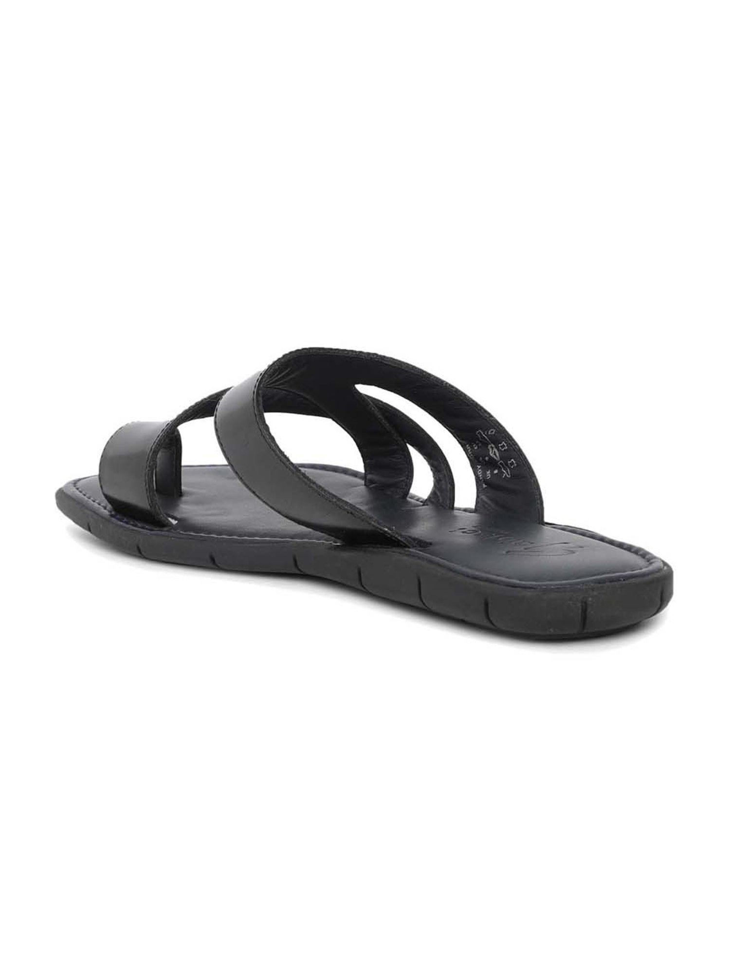 Gabicci Men's Black Toe Ring Sandals