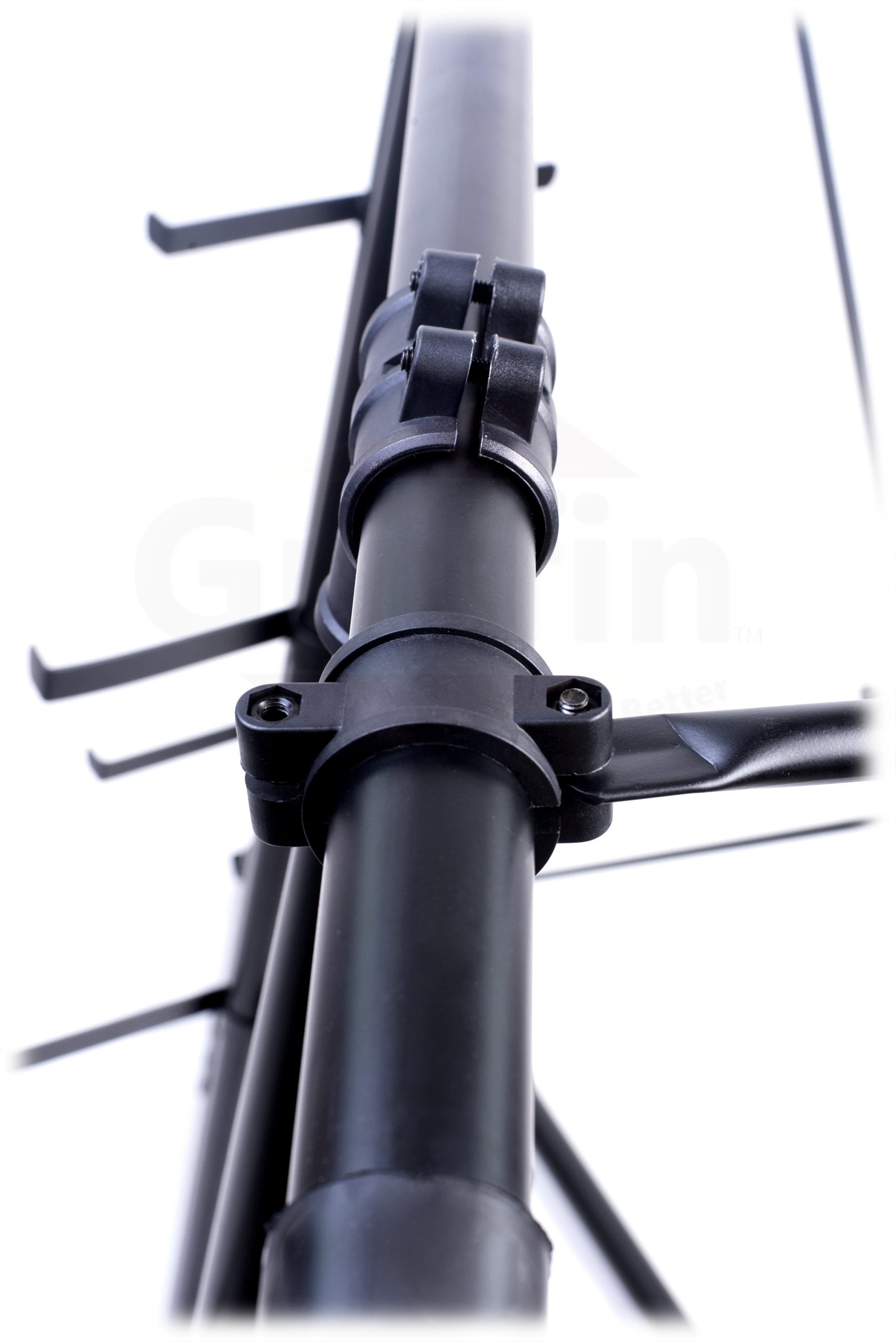 3 Tier Piano Keyboard Stand by GRIFFIN | Triple A-Frame Standing Synthesizer Mixer Workstation Platform | Pro Audio Stage Music Recording Studio Rack Hardware Holder for Digital DJ Controller & Laptop