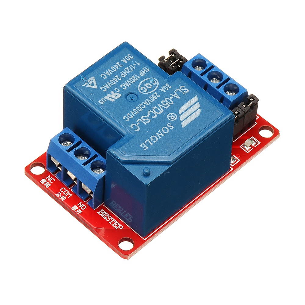 5pcs BESTEP 1 Channel 5V Relay Module 30A With Optocoupler Isolation Support High Low Level Trigger