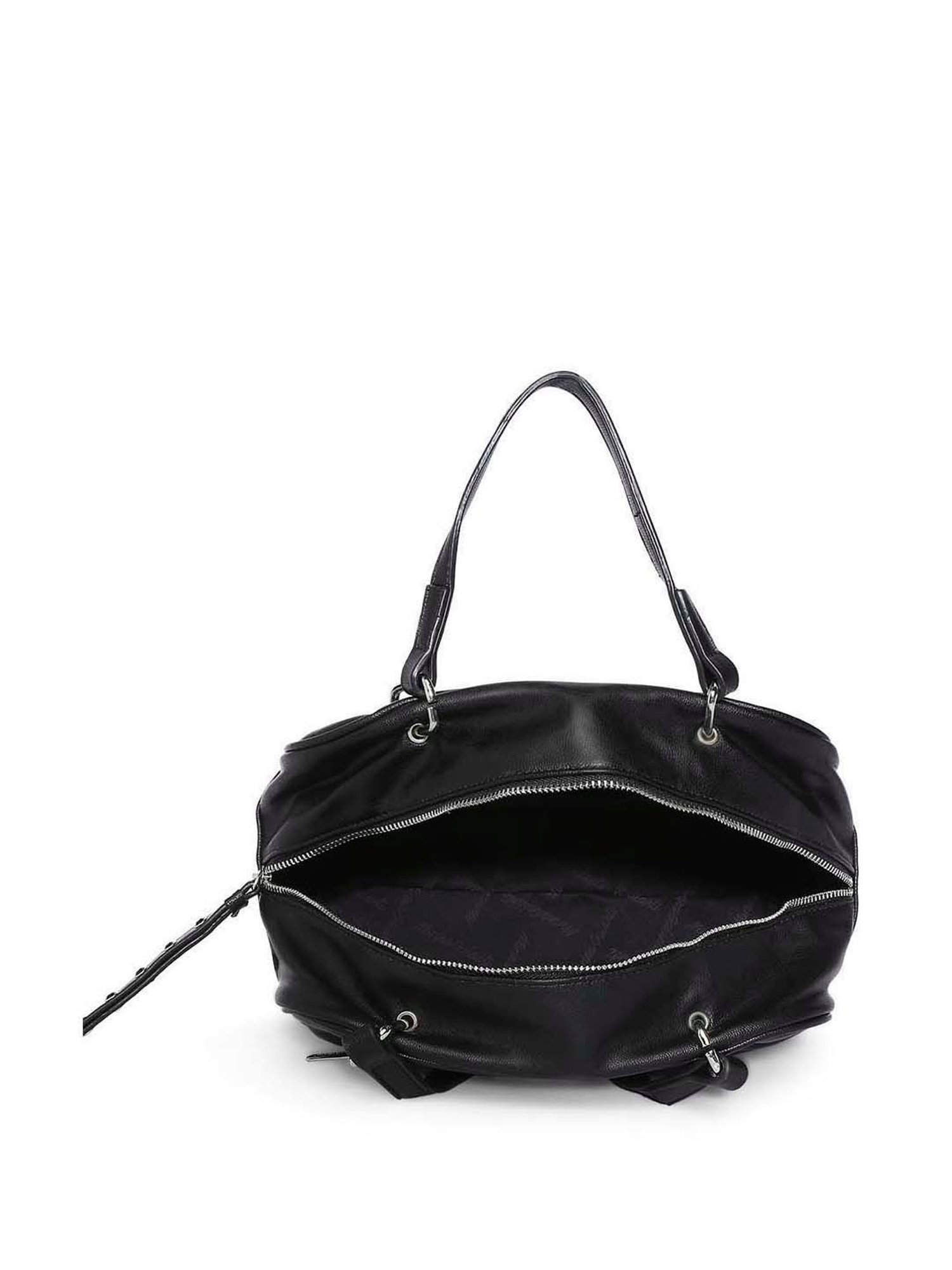 Marina Galanti Black Embellished Medium Bowler Bag