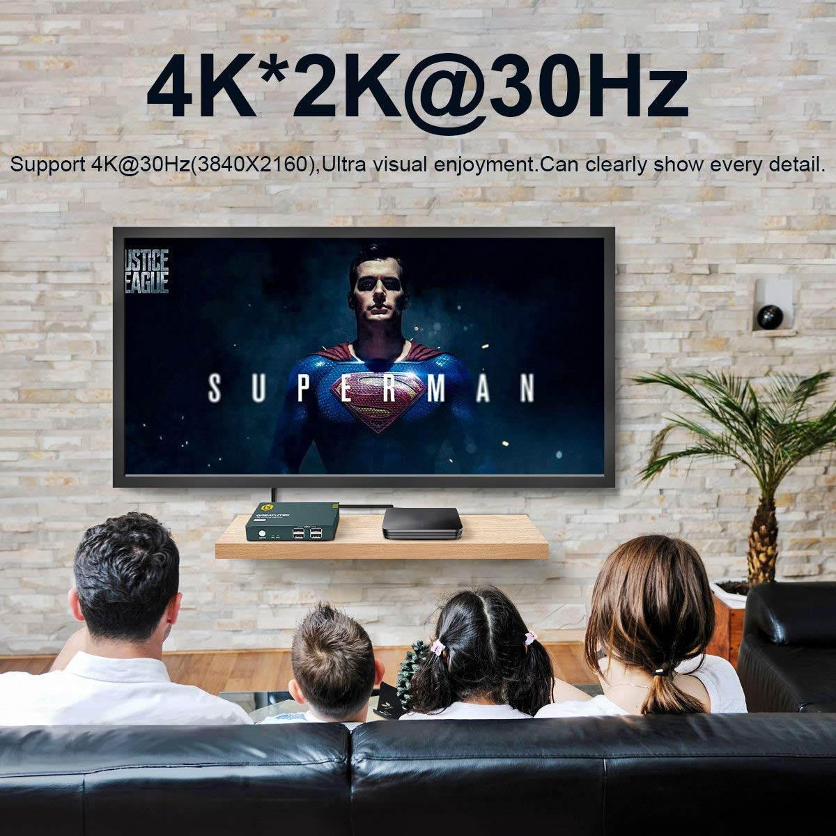 GREATHTEK HDMI KVM Switch USB 2 Port 4K USB2.0 4K @30Hz KVM Switch 2 PC 1 Monitor Ultra HD with 2 USB and 2 HDMI Cables Support Wireless Keyboard and Mouse