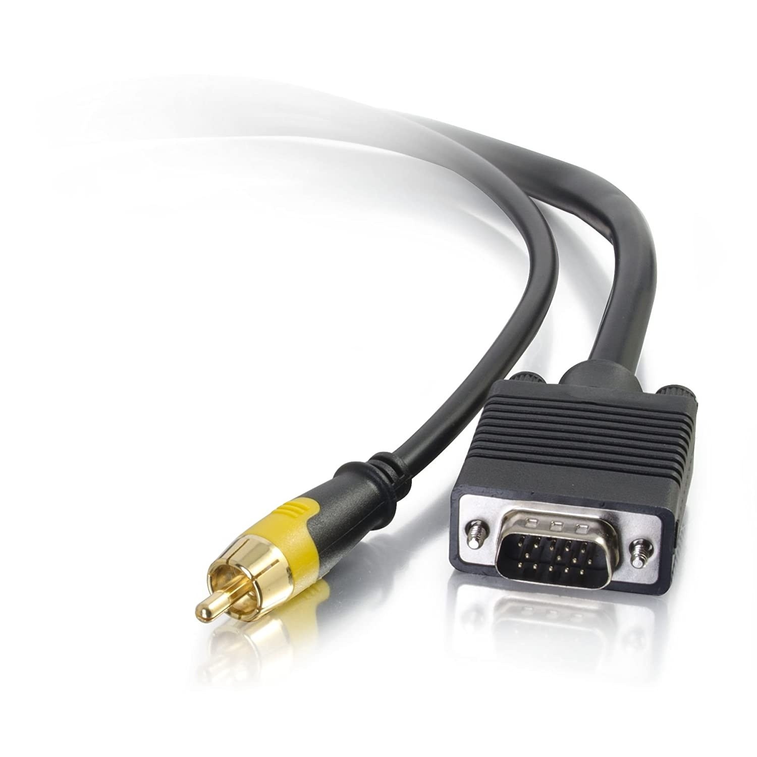 C2G 60112 RapidRun VGA (HD15) and Composite Video Flying Lead (1.5 Feet, 0.45 Meters)