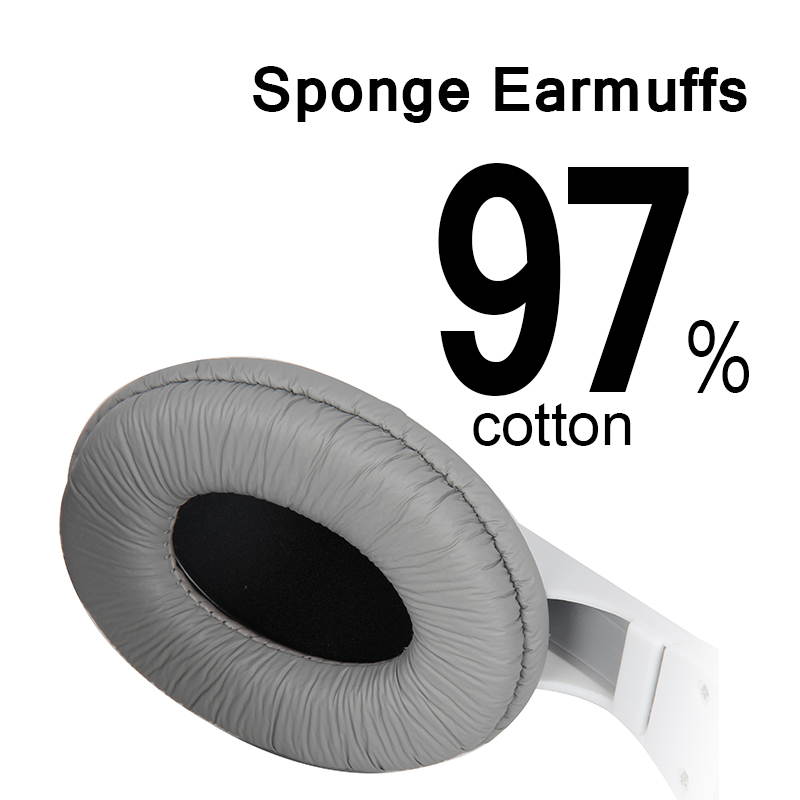 SENICC ST-2688 Stereo Audio Headset with Mic 3.5mm Dual Plugs, Computer Headphones for School Teaching Video Chat Online Class