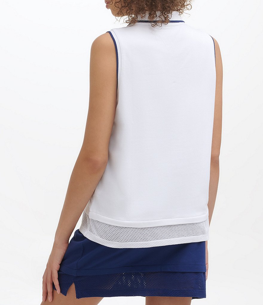 IBKUL Solid Long Sleeve Mock Neck Top