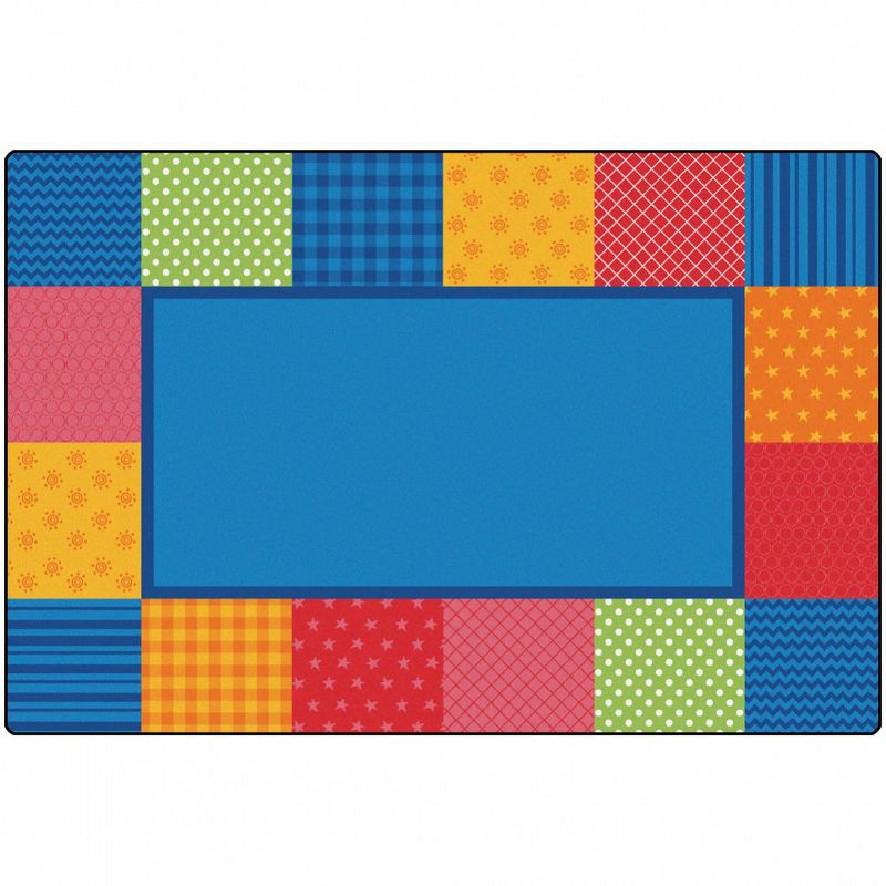 6'x9' Rectangle Woven Star Area Rug Multicolored - Carpets For Kids
