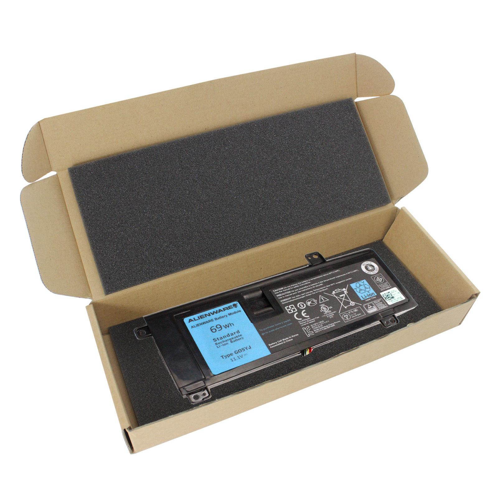 Genuine Laptop Battery 69Wh G05YJ Battery DELL Alienware 14 A14 M14X R3 R4 ALW14D Y3PN0 8X70T