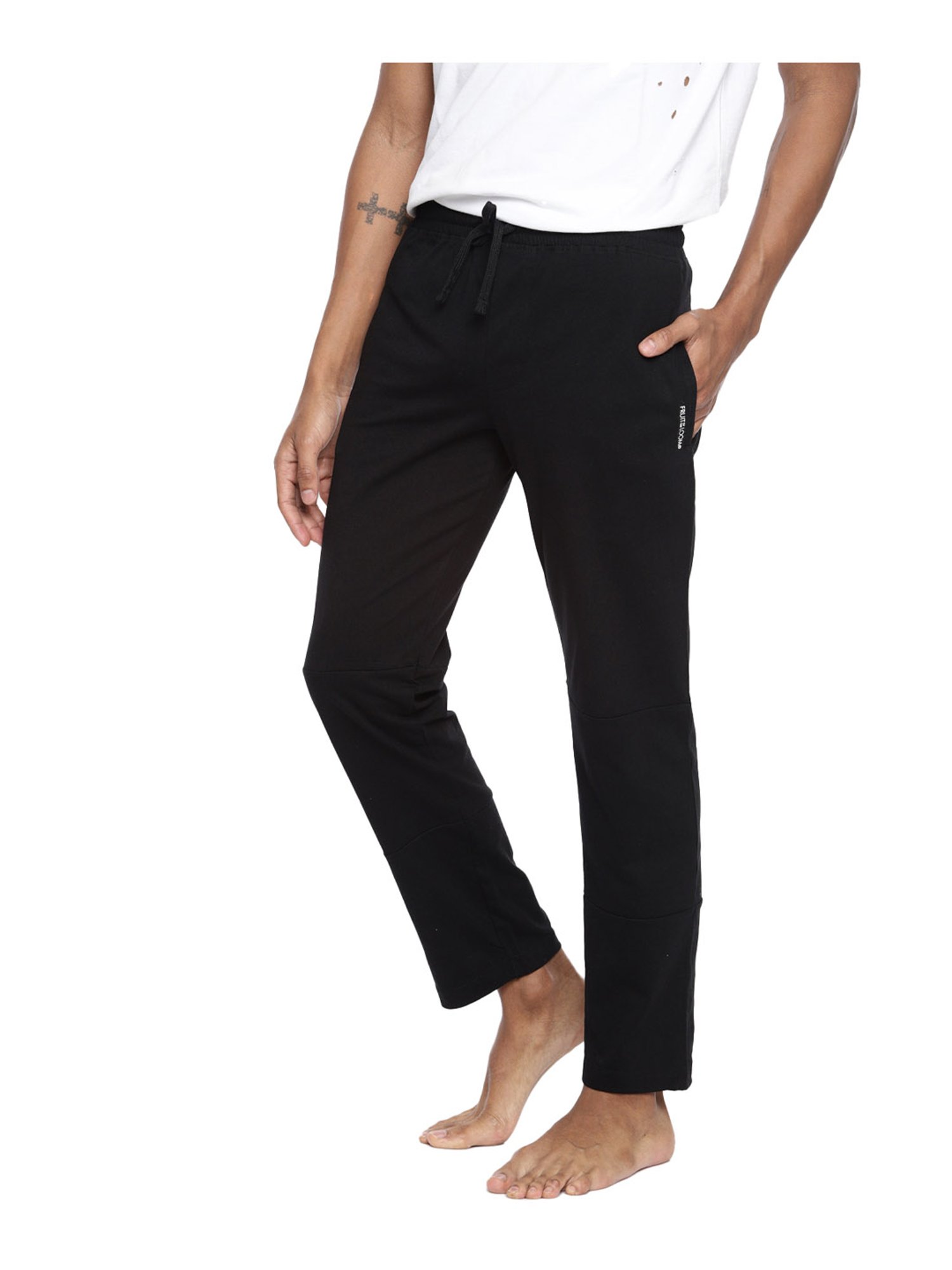 Fruit of the loom Black Regular Fit Trackpants