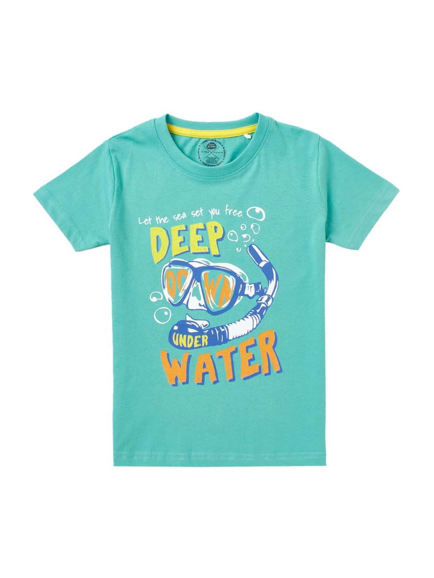 Cub McPaws Kids Multicolor Cotton Printed T-Shirt (Pack of 3)