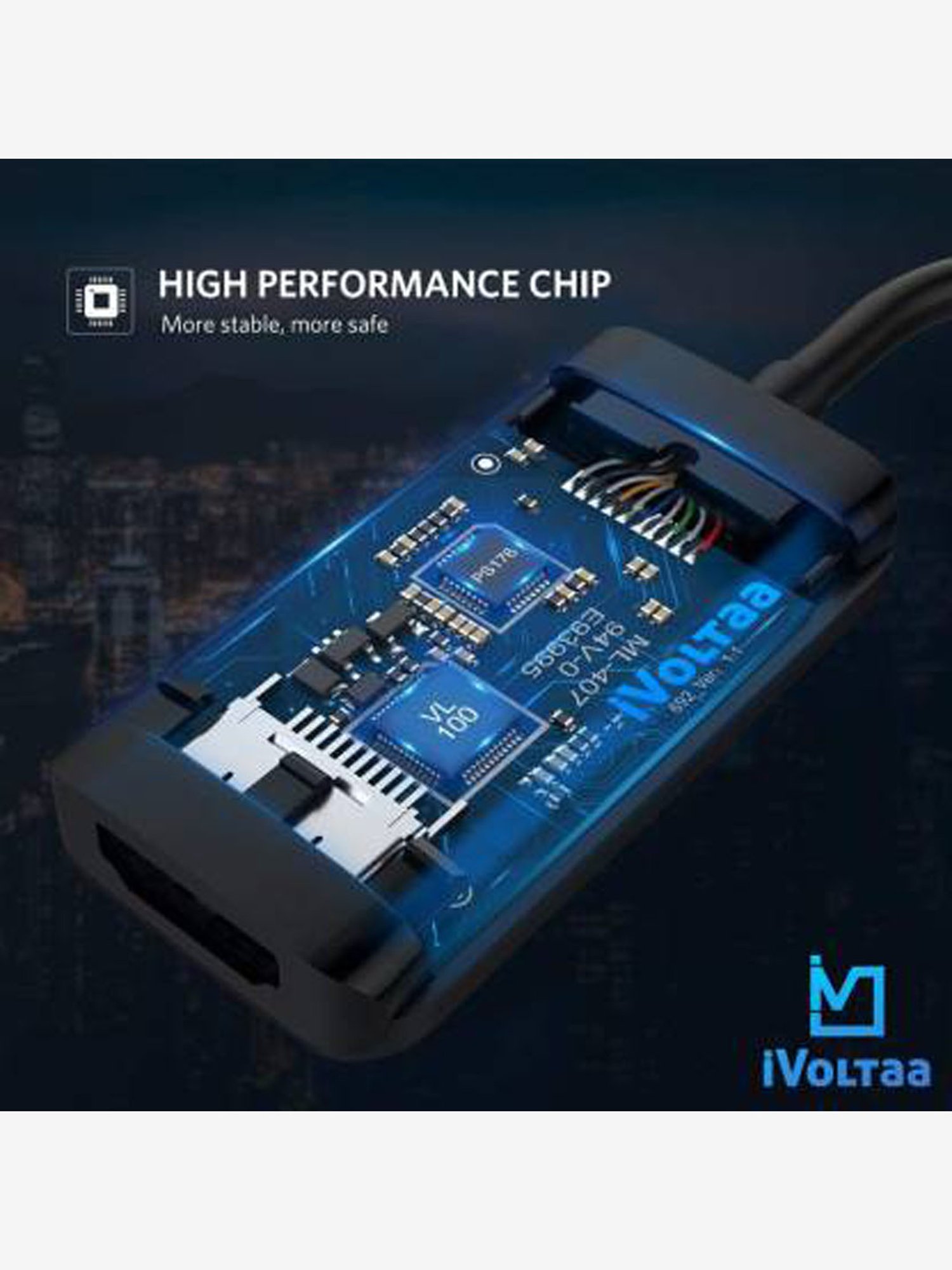 Moerdon SCB138 Fast Charging Data transfer Cable with LED indicator (Black)