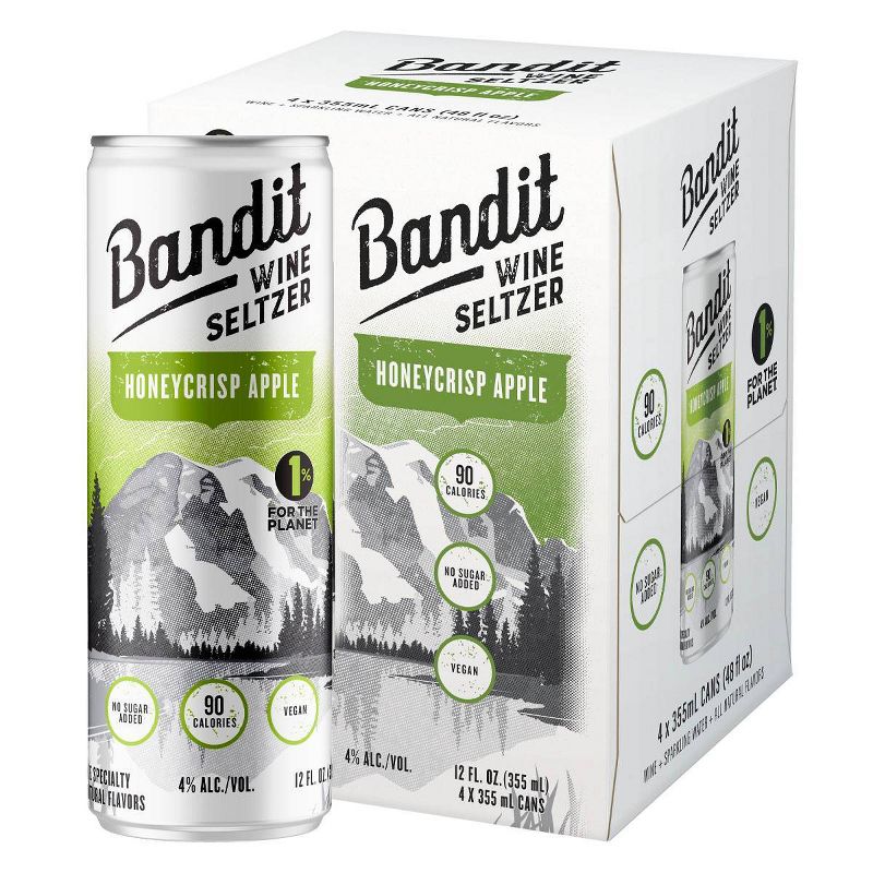 Bandit Honeycrisp Apple Wine Seltzer - 4pk/355ml Cans