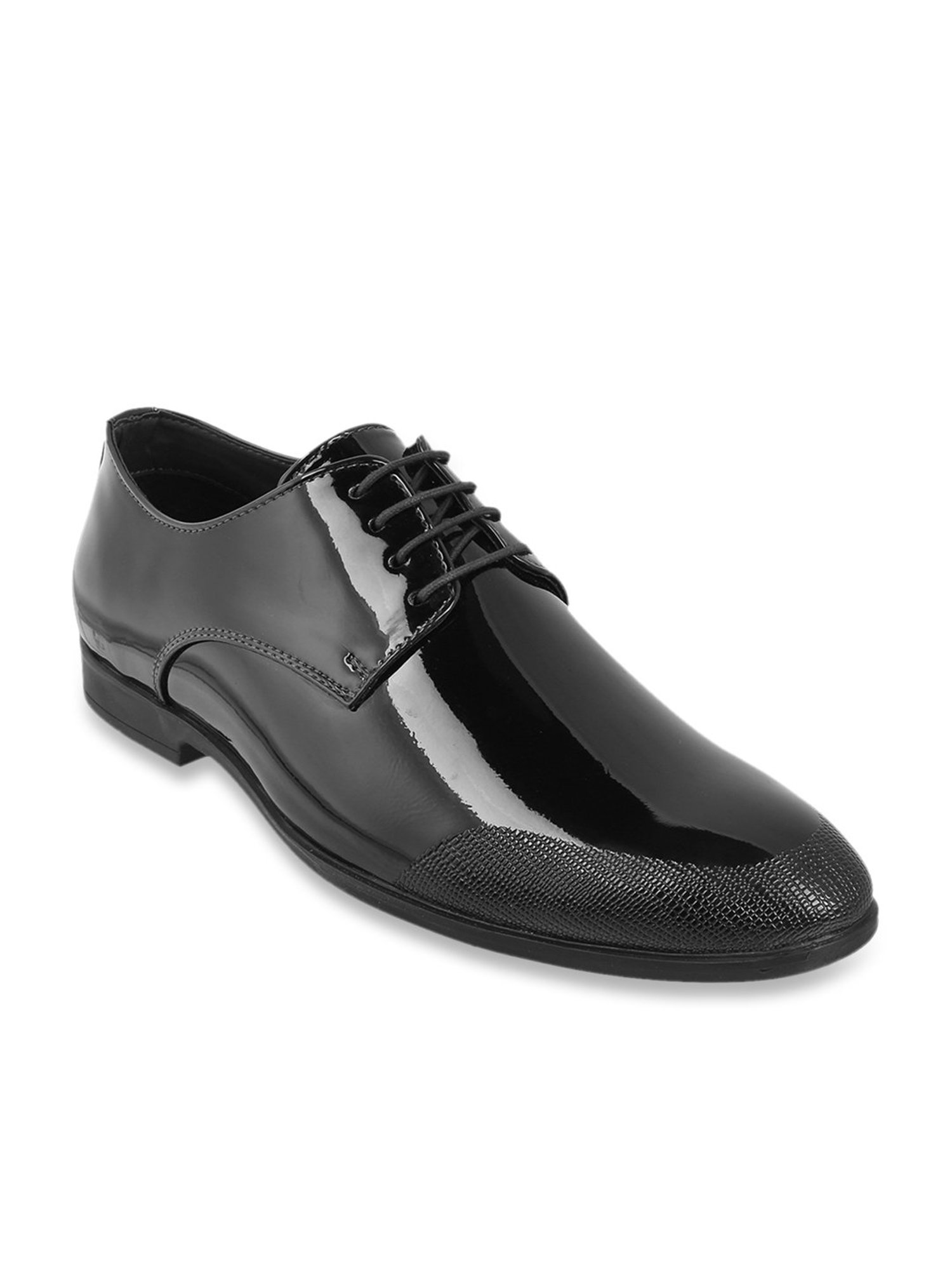 Walkway Men's Black Derby Shoes