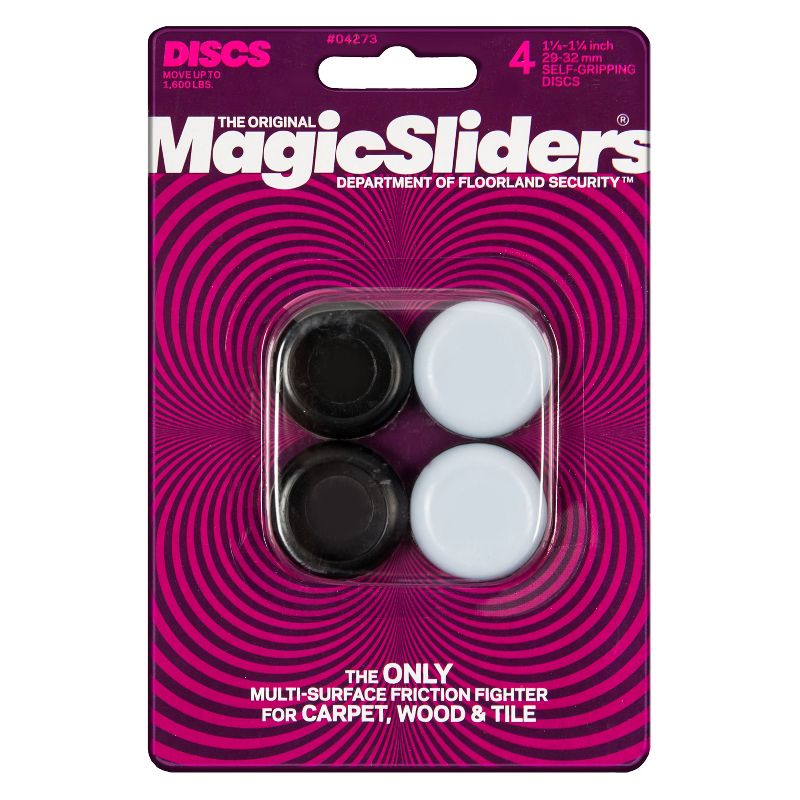 Magic Sliders Grip Tips Floor Protectors 4-pk.