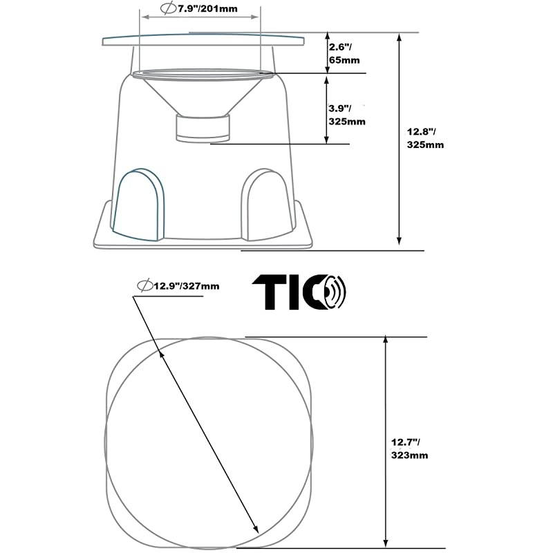GS3 8 Outdoor WeatherResistant Omnidirectional InGround SpeakerSingle