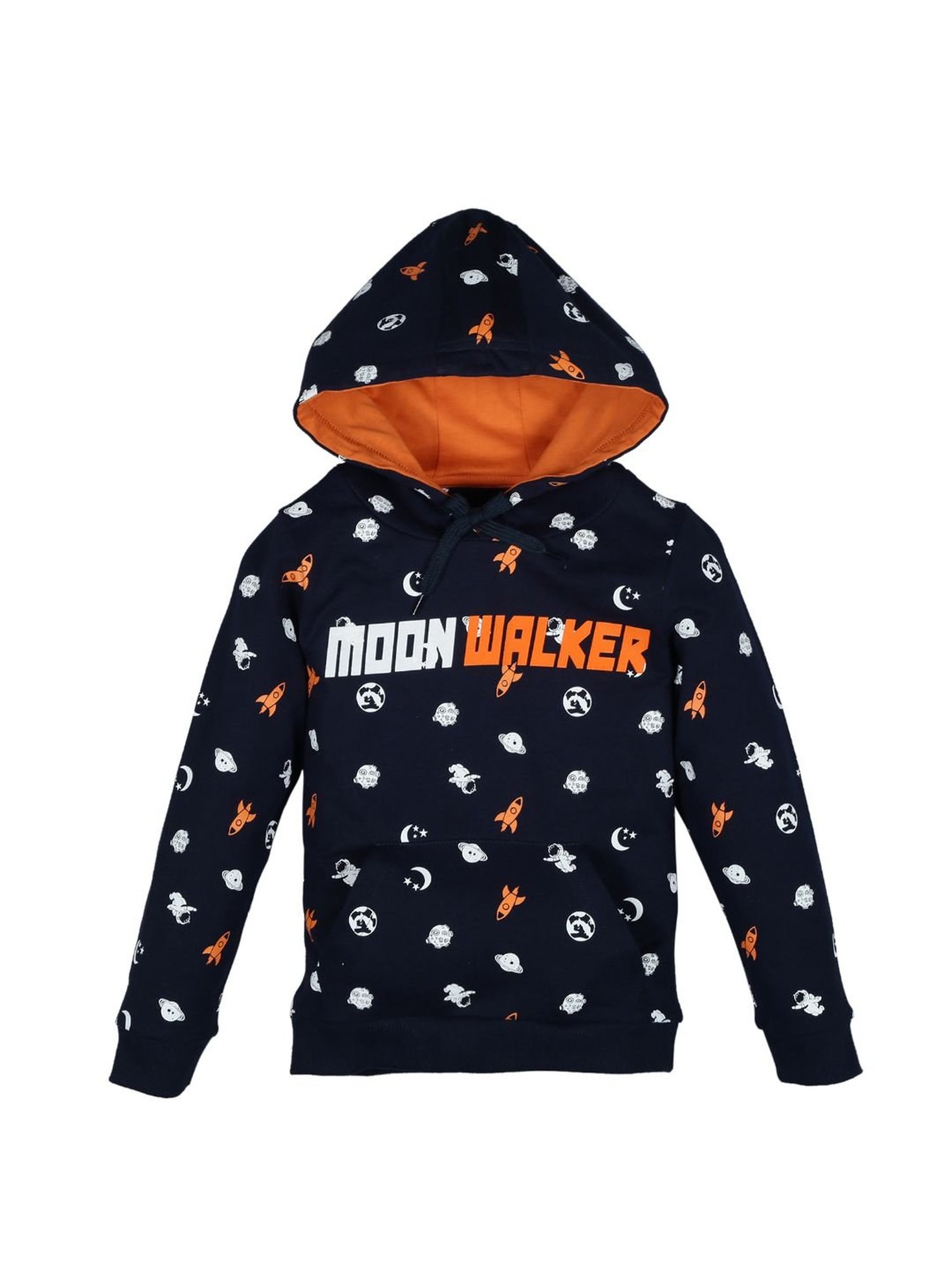 Plum Tree Kids Navy Printed  Hoodies